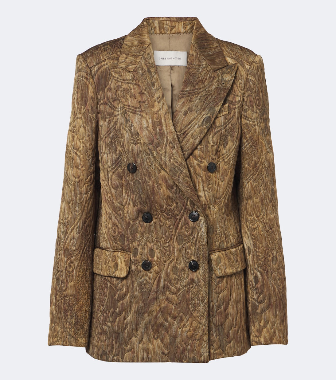 Dries Van Noten - Jacquard double-breasted jacket