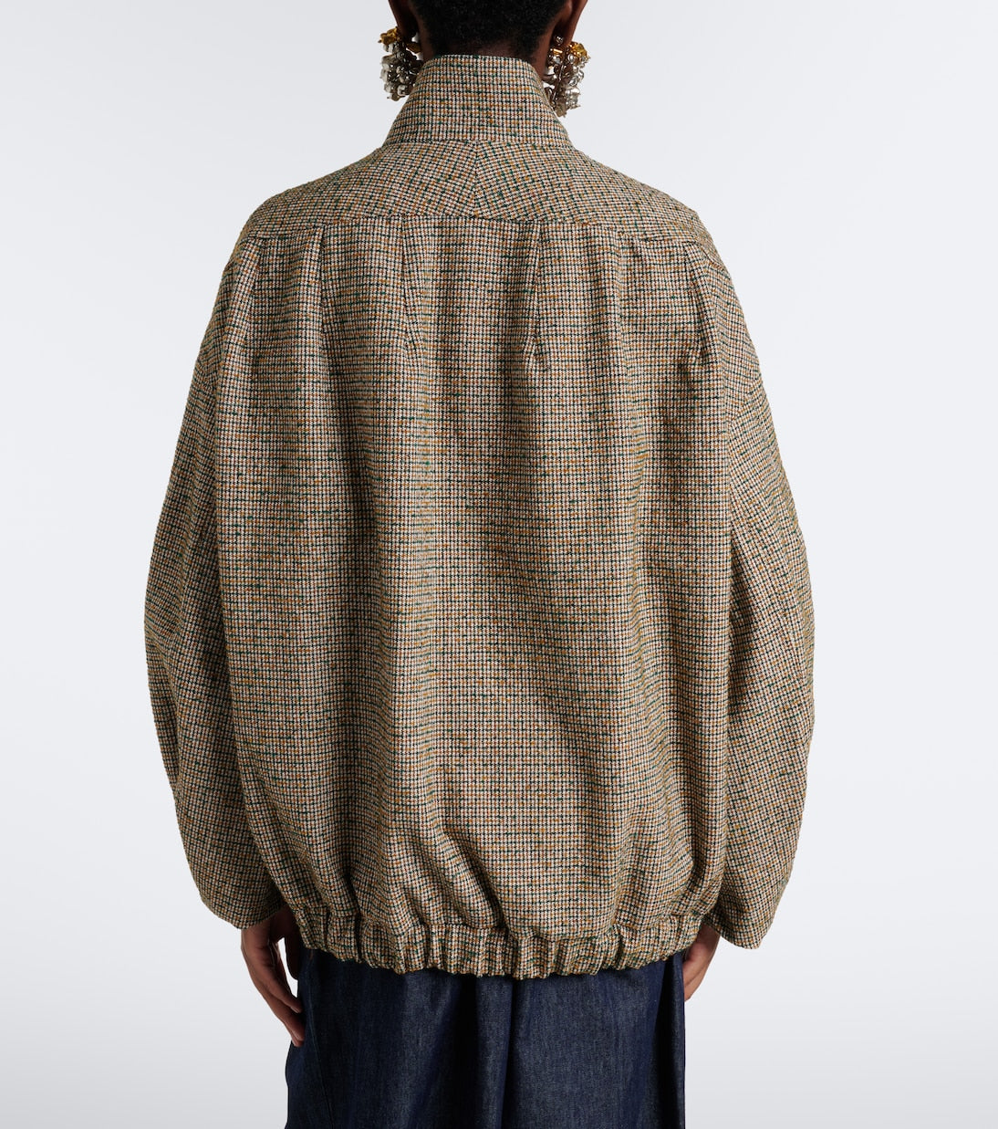 Dries Van Noten - Checked bomber jacket
