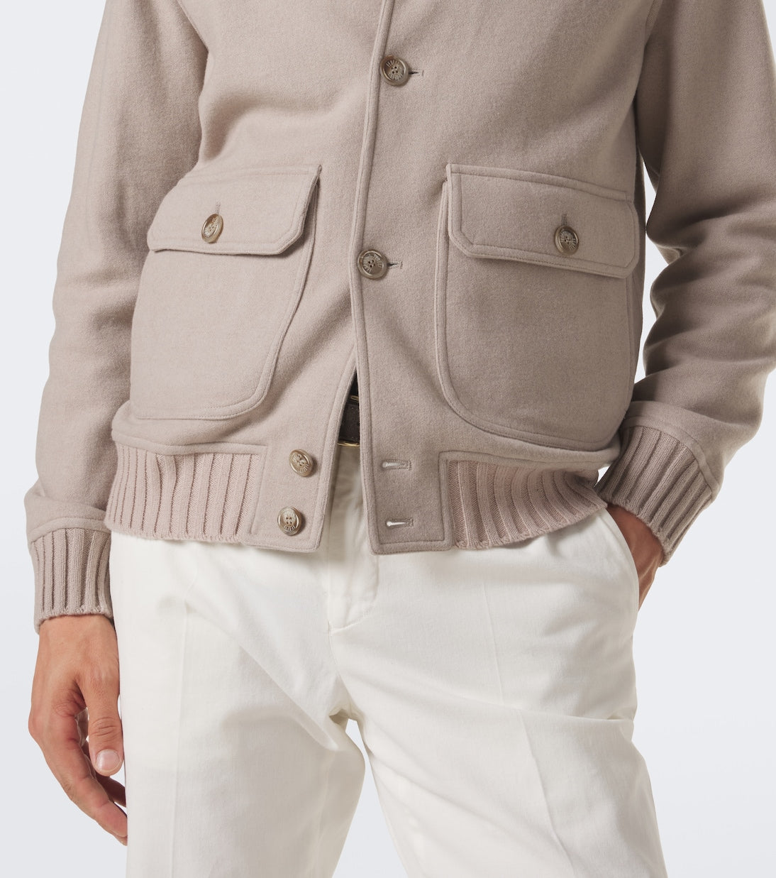 Fedeli - Cashmere bomber jacket