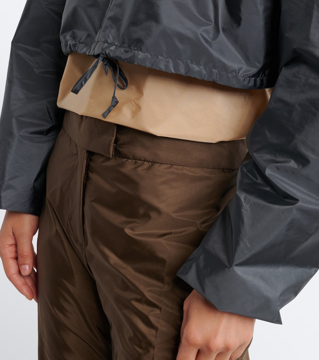 Miu Miu - Shearling-trimmed technical jacket