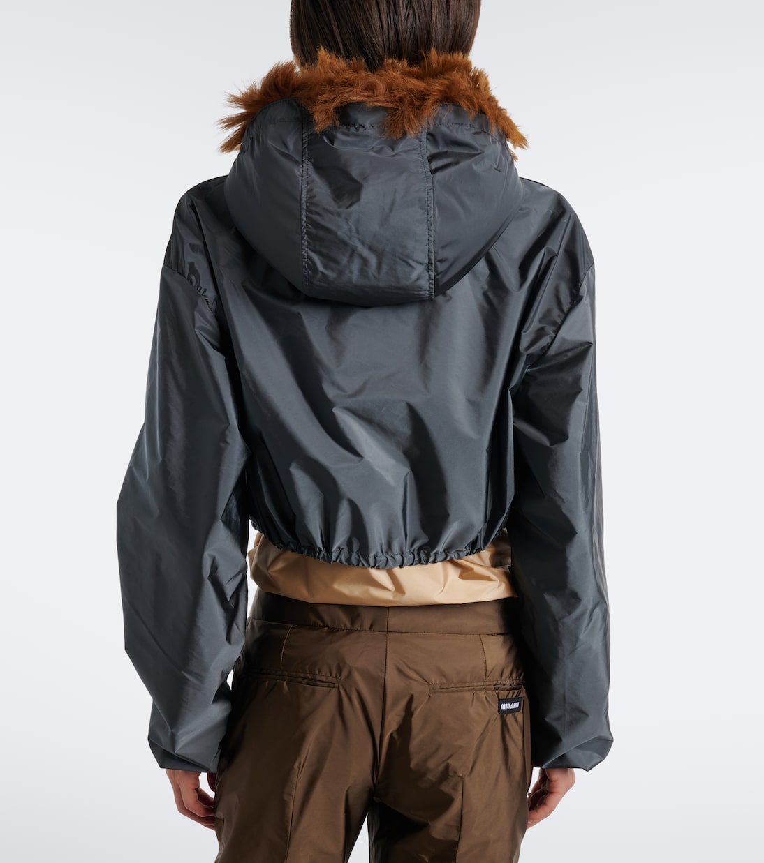 Miu Miu - Shearling-trimmed technical jacket