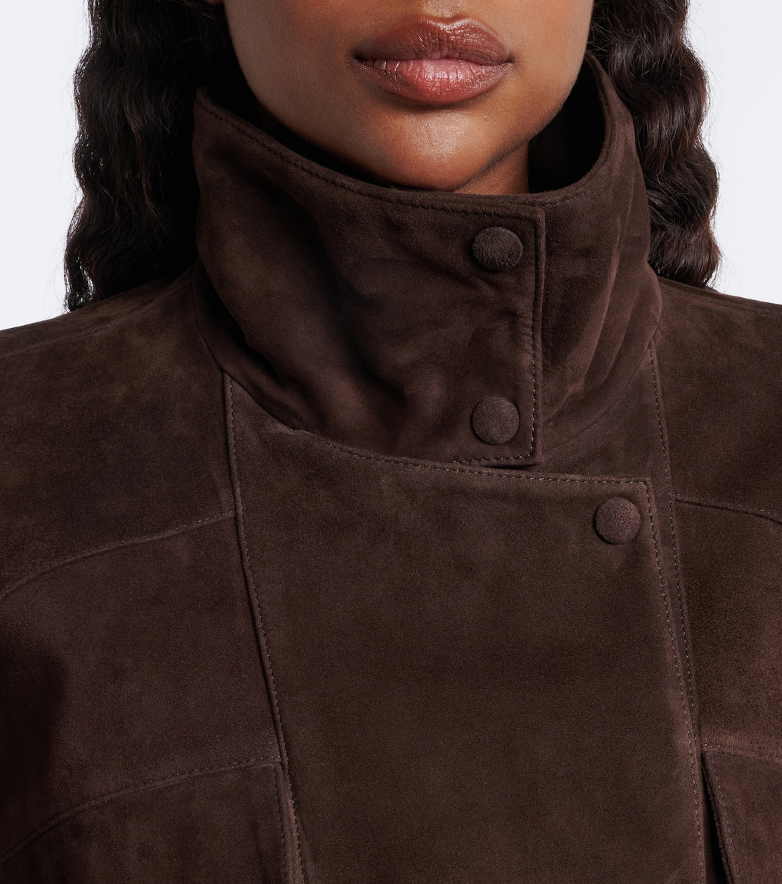 Nour Hammour - Suede blouson jacket