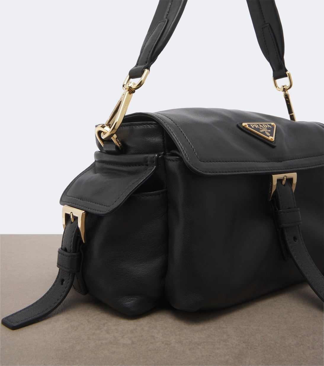 Prada - Prada Explore Mini leather shoulder bag