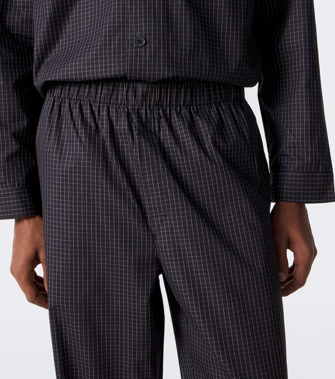 CDLP - Checked cotton pajama pants