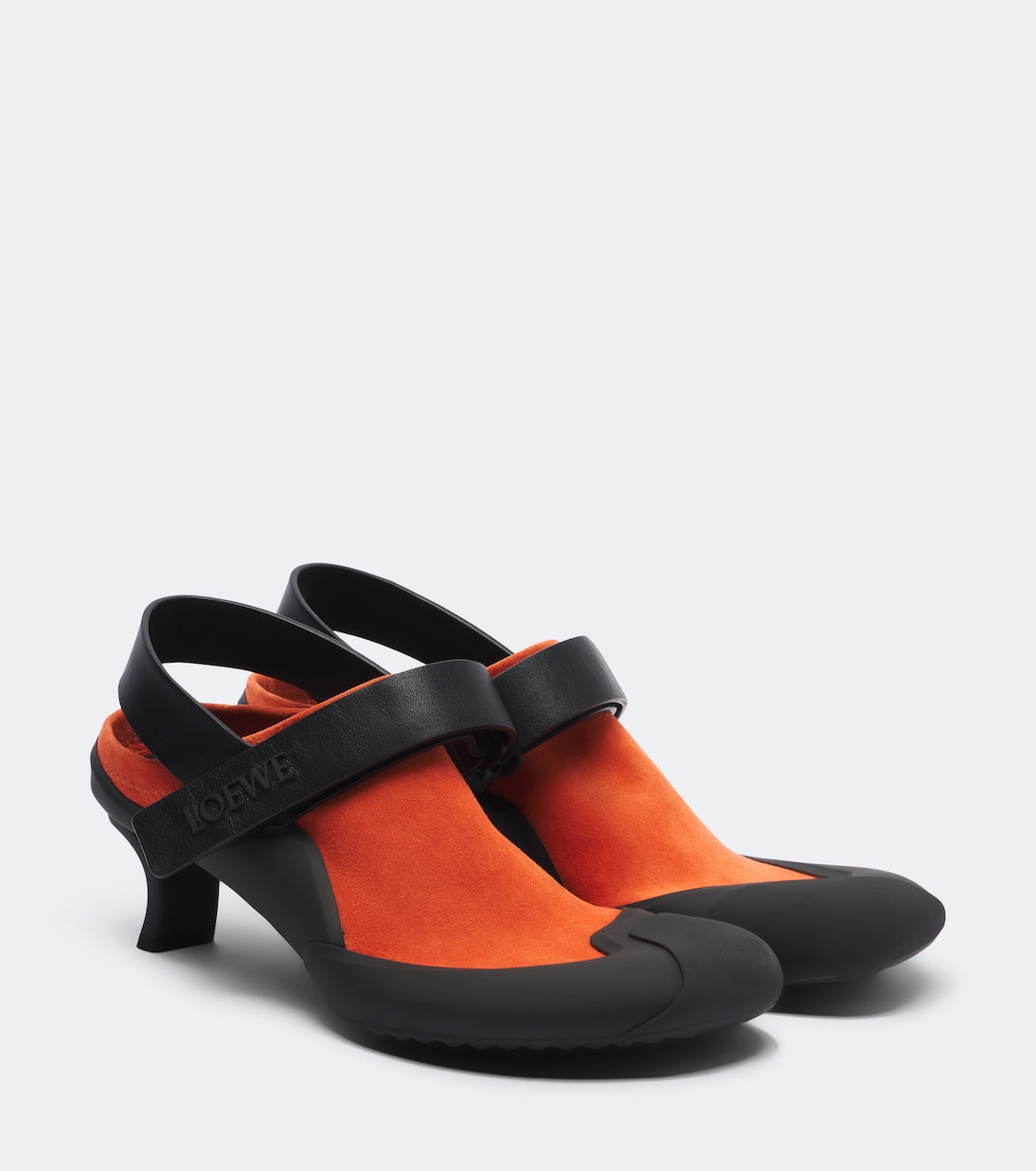 Loewe - Dive Slingback suede pumps