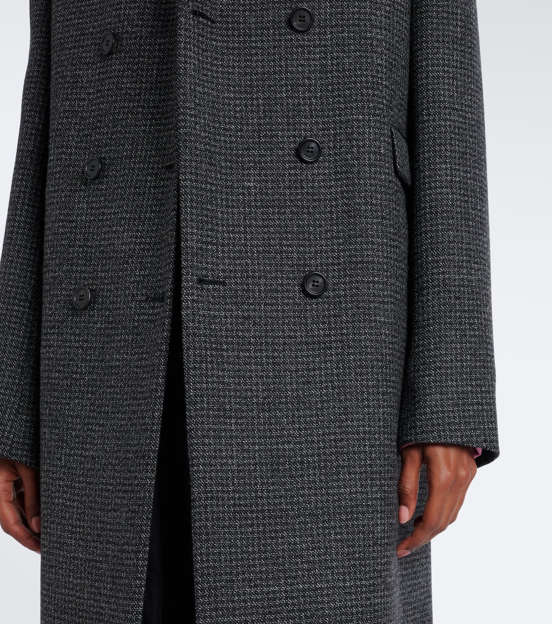 Prada - Checked virgin wool coat