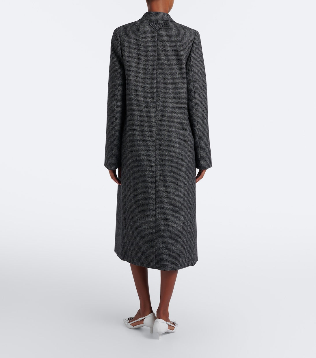 Prada - Checked virgin wool coat