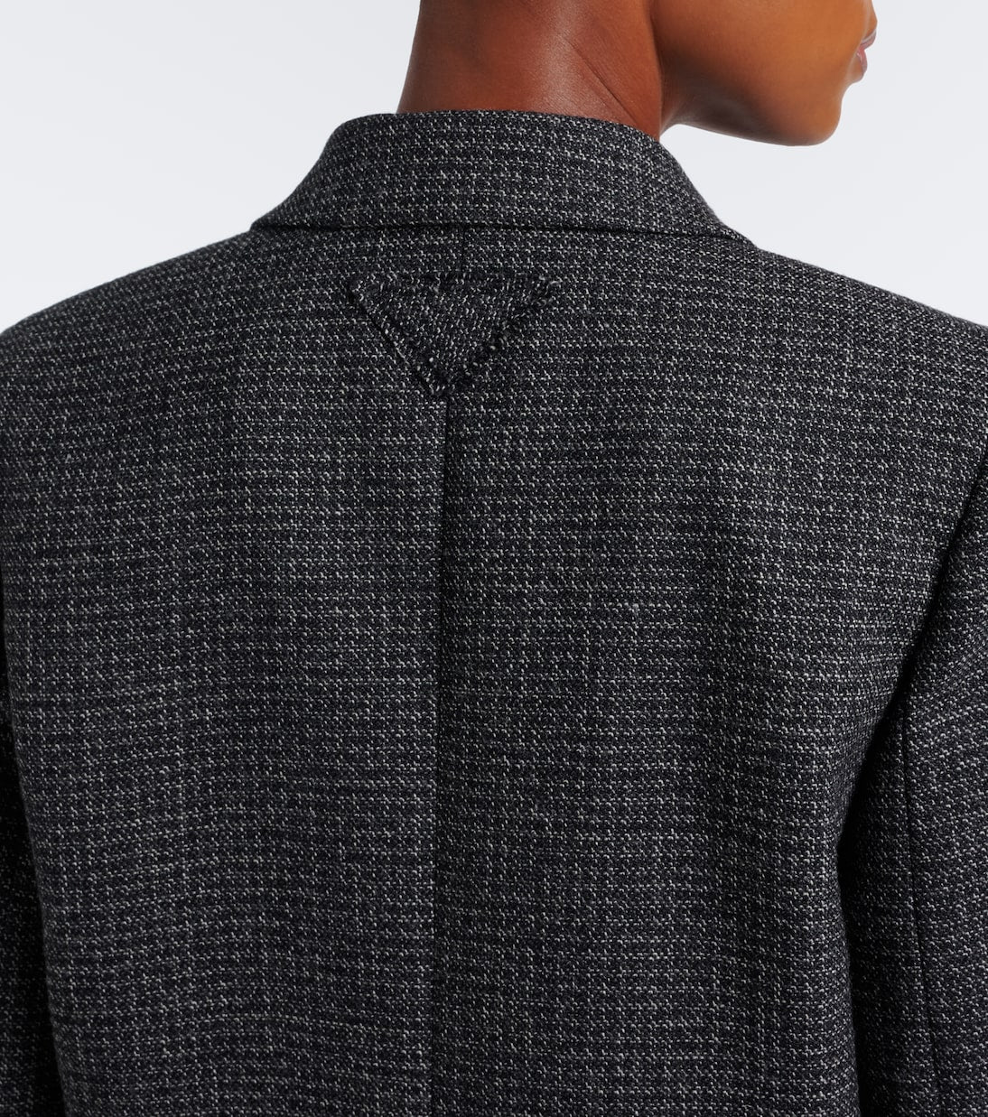 Prada - Checked virgin wool coat