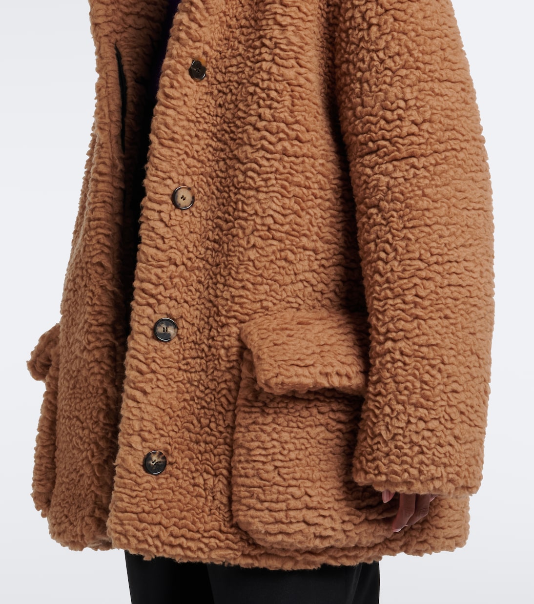 Loewe - Wool and silk teddy coat