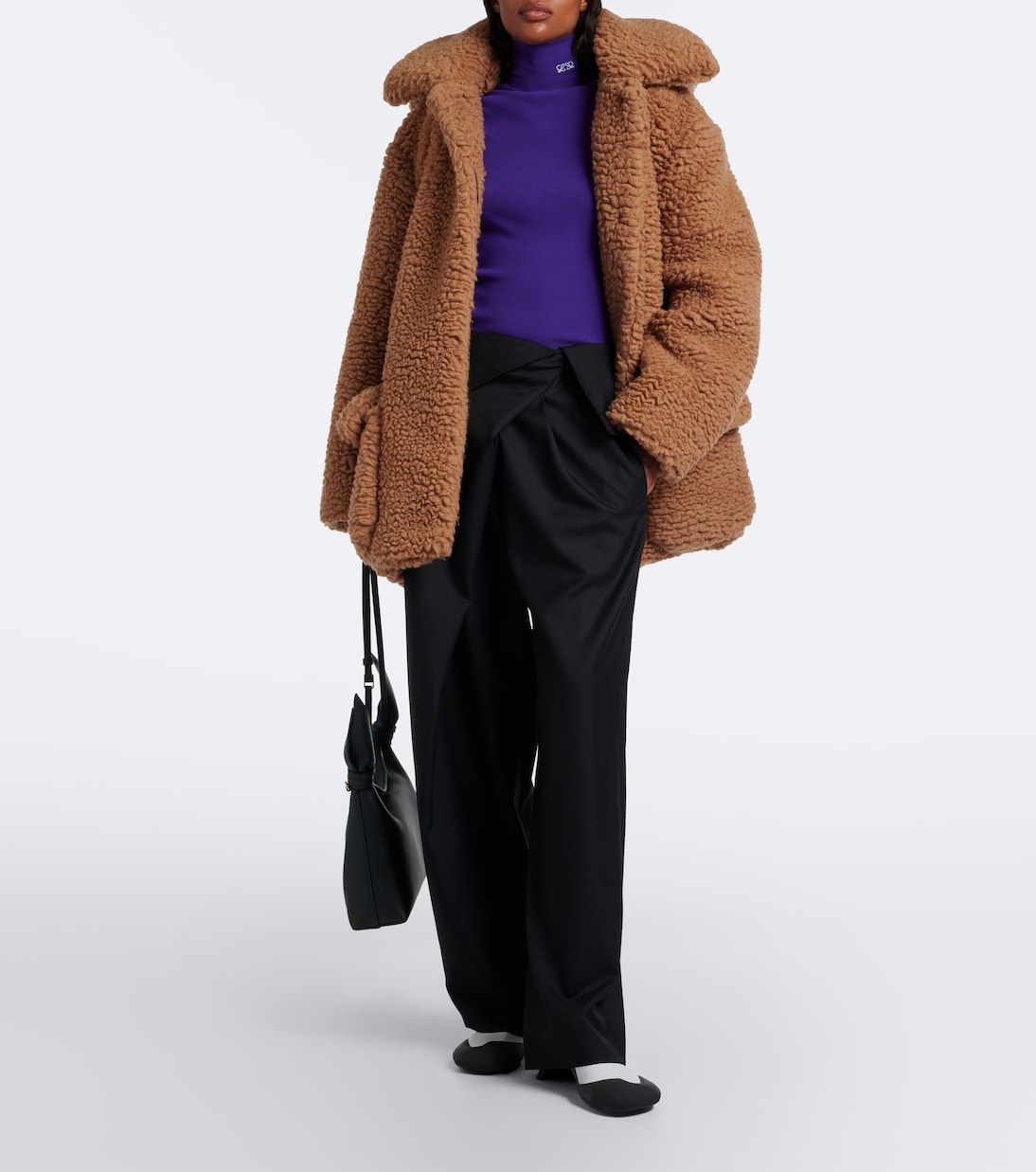 Loewe - Wool and silk teddy coat