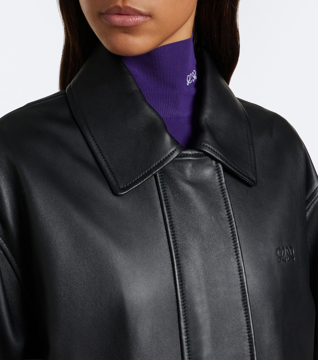 Loewe - Oversized leather jacket