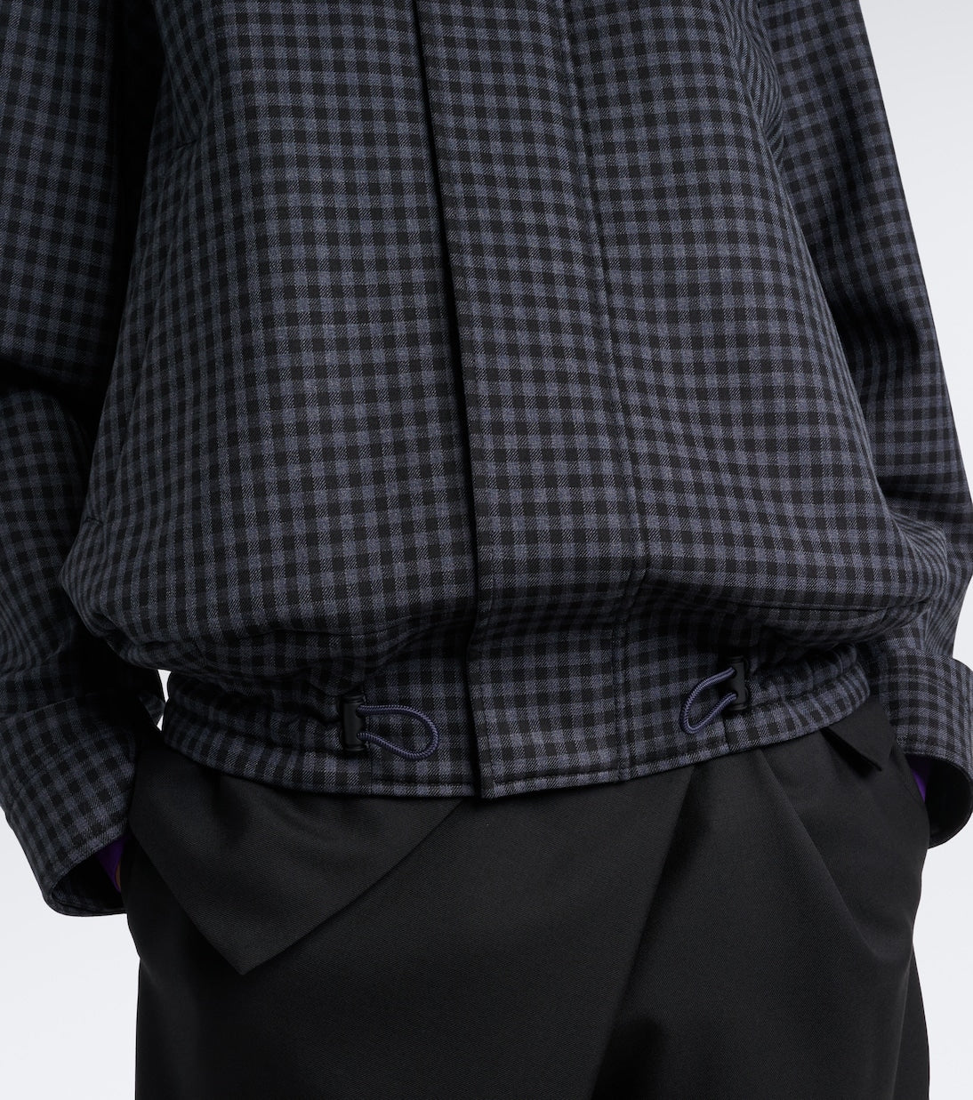 Loewe - Gingham wool-blend blouson jacket