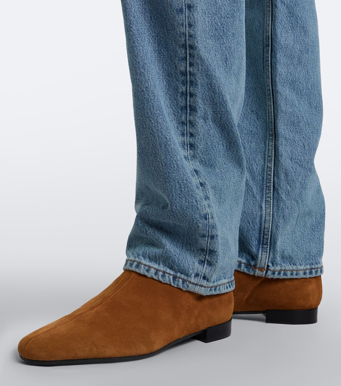 Toteme - Shearling-lined suede ankle boots