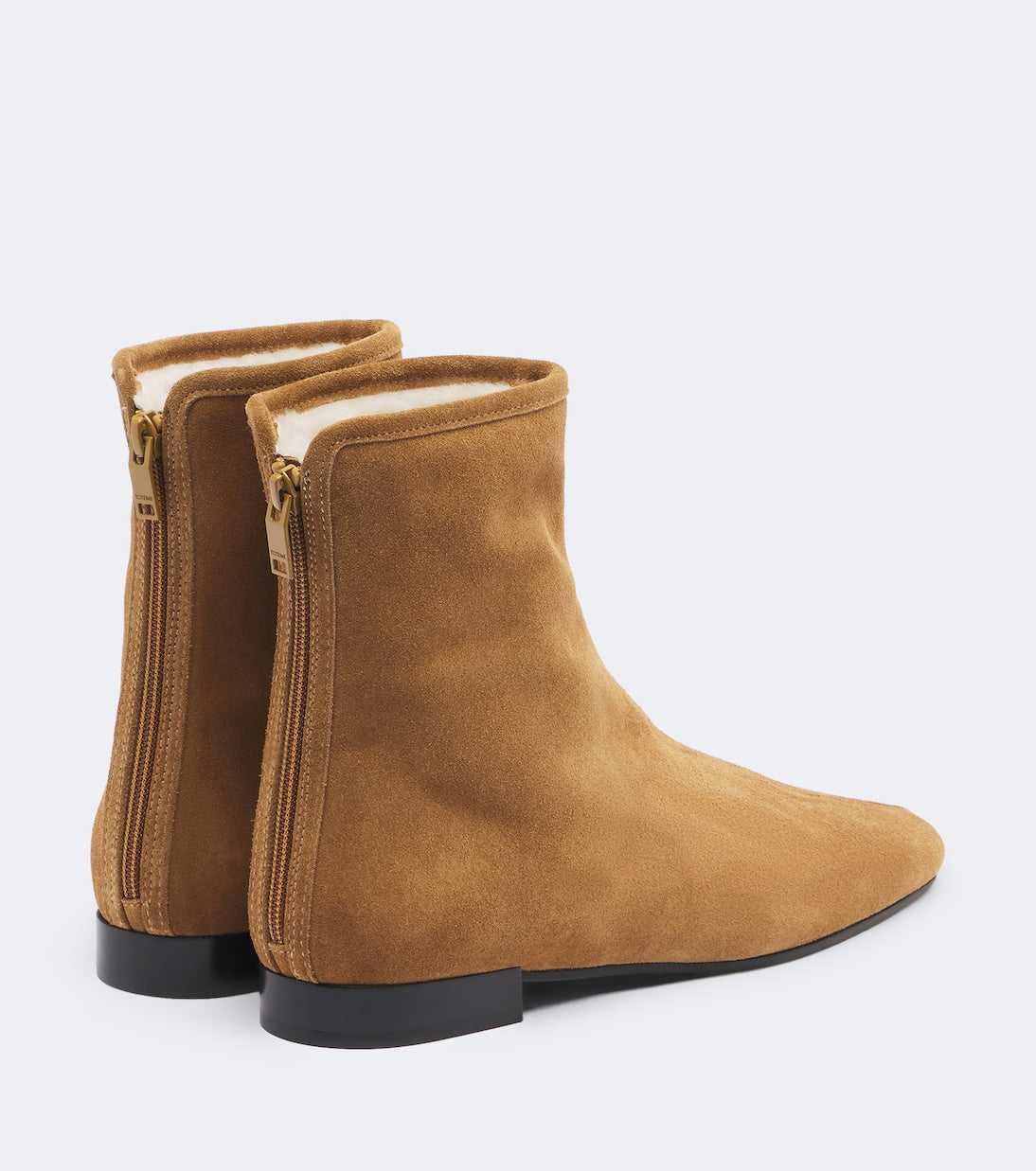 Toteme - Shearling-lined suede ankle boots