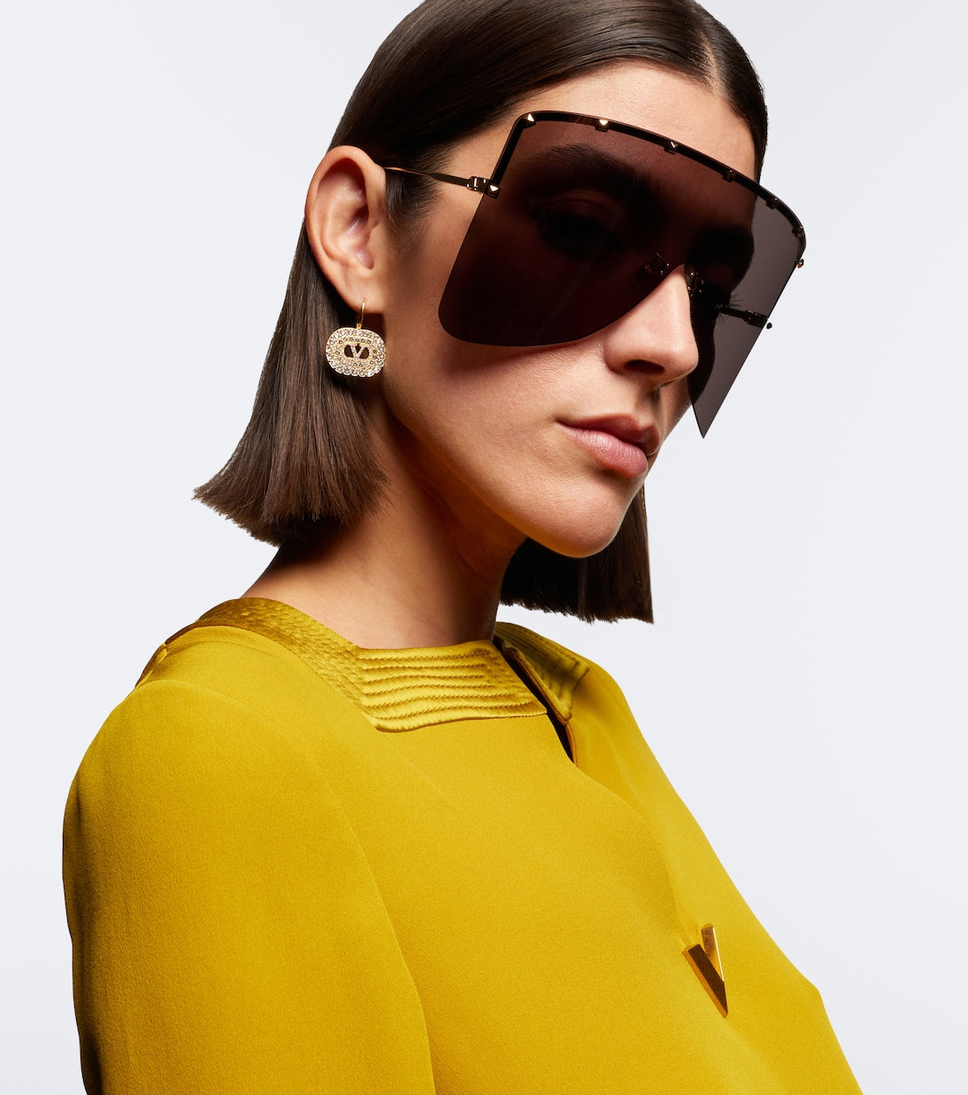 Valentino Garavani - Rockstud shield sunglasses