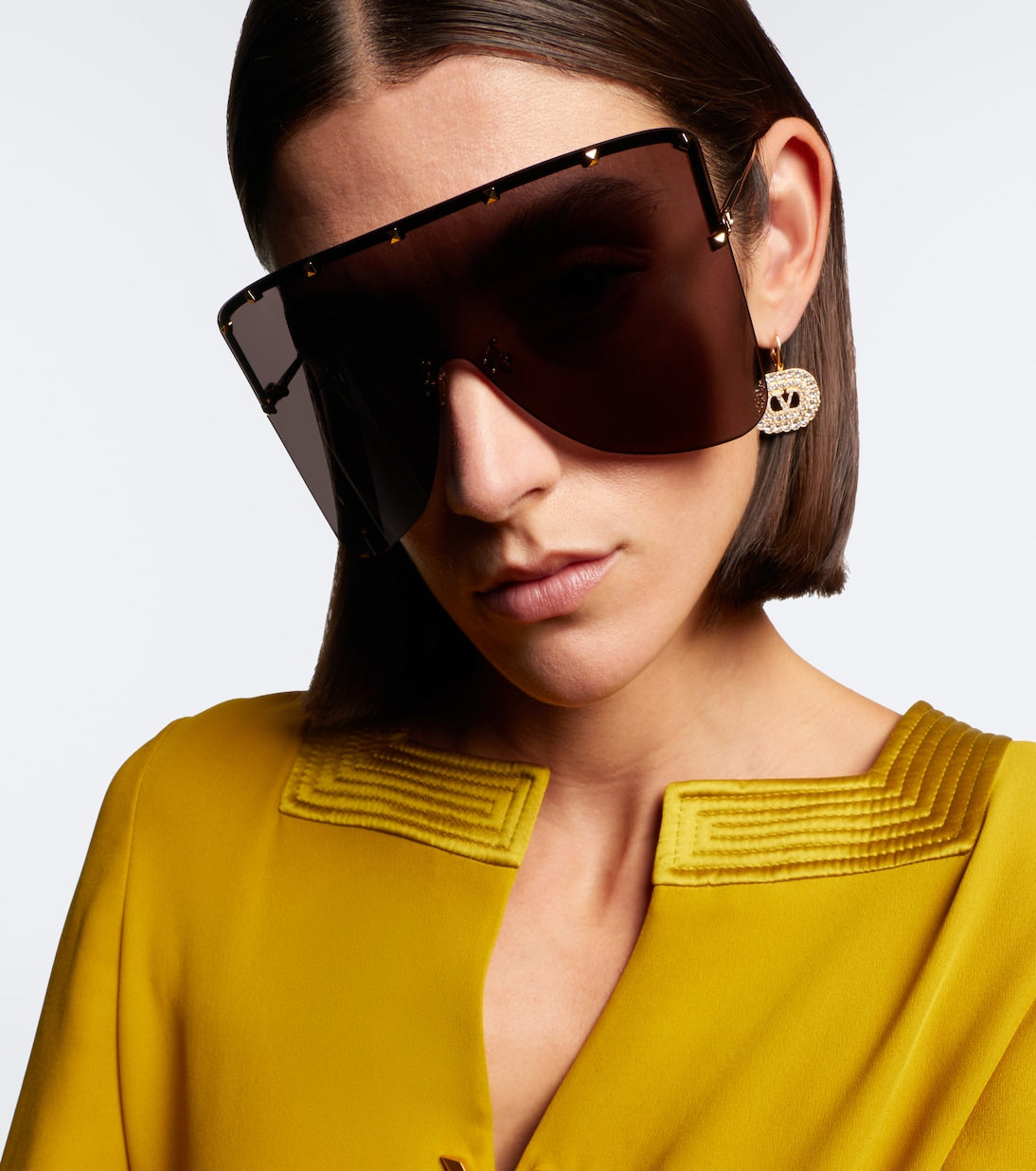 Valentino Garavani - Rockstud shield sunglasses