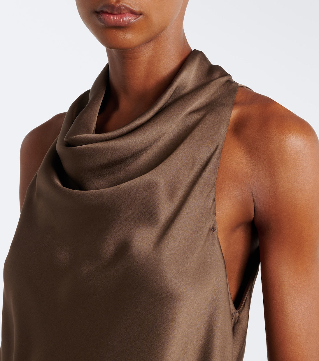 Brunello Cucinelli - Draped silk top
