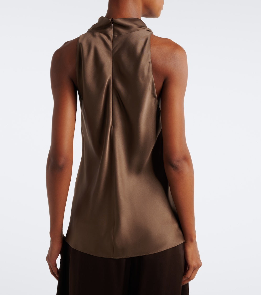 Brunello Cucinelli - Draped silk top