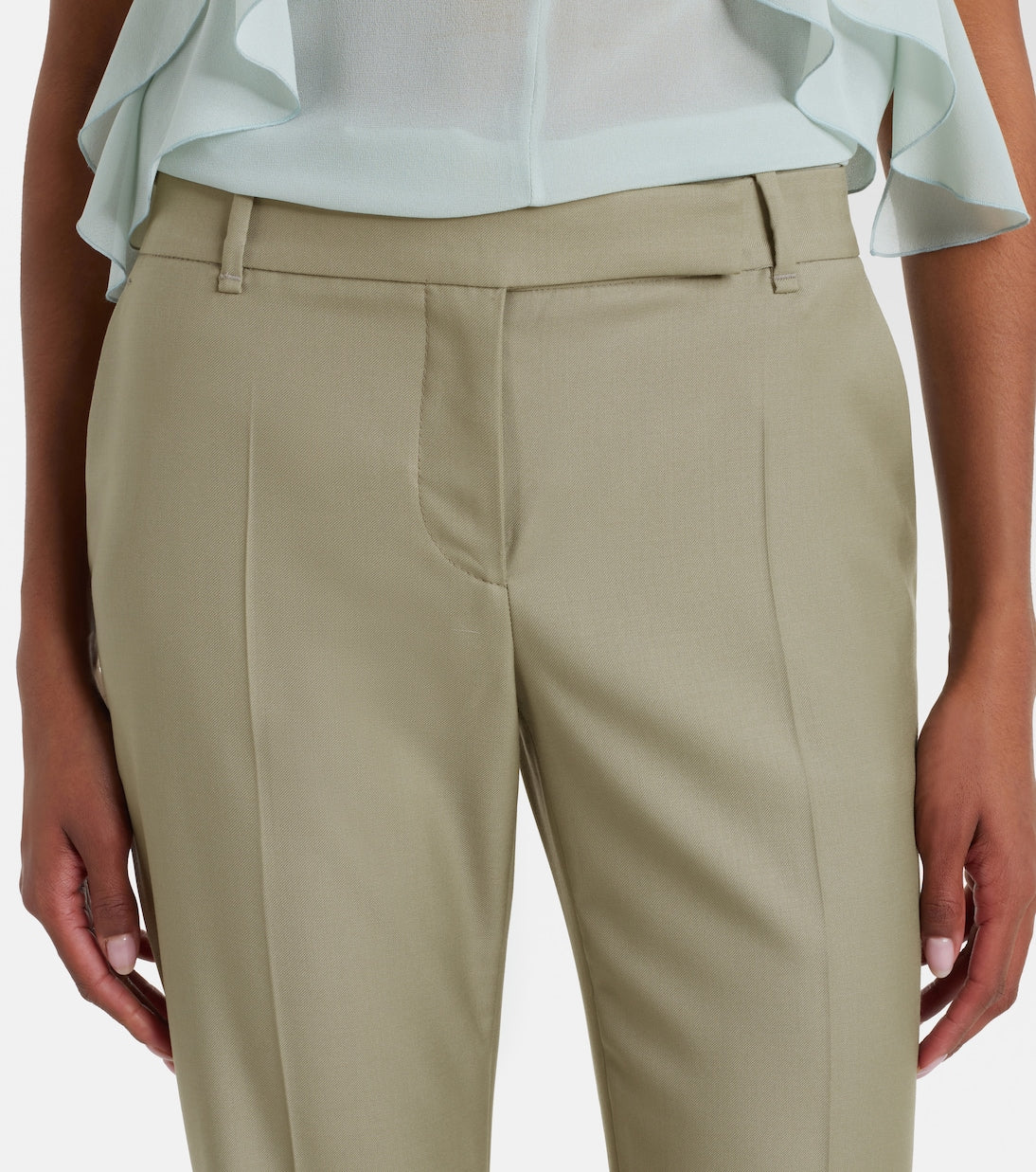 McQueen - Wool flared pants