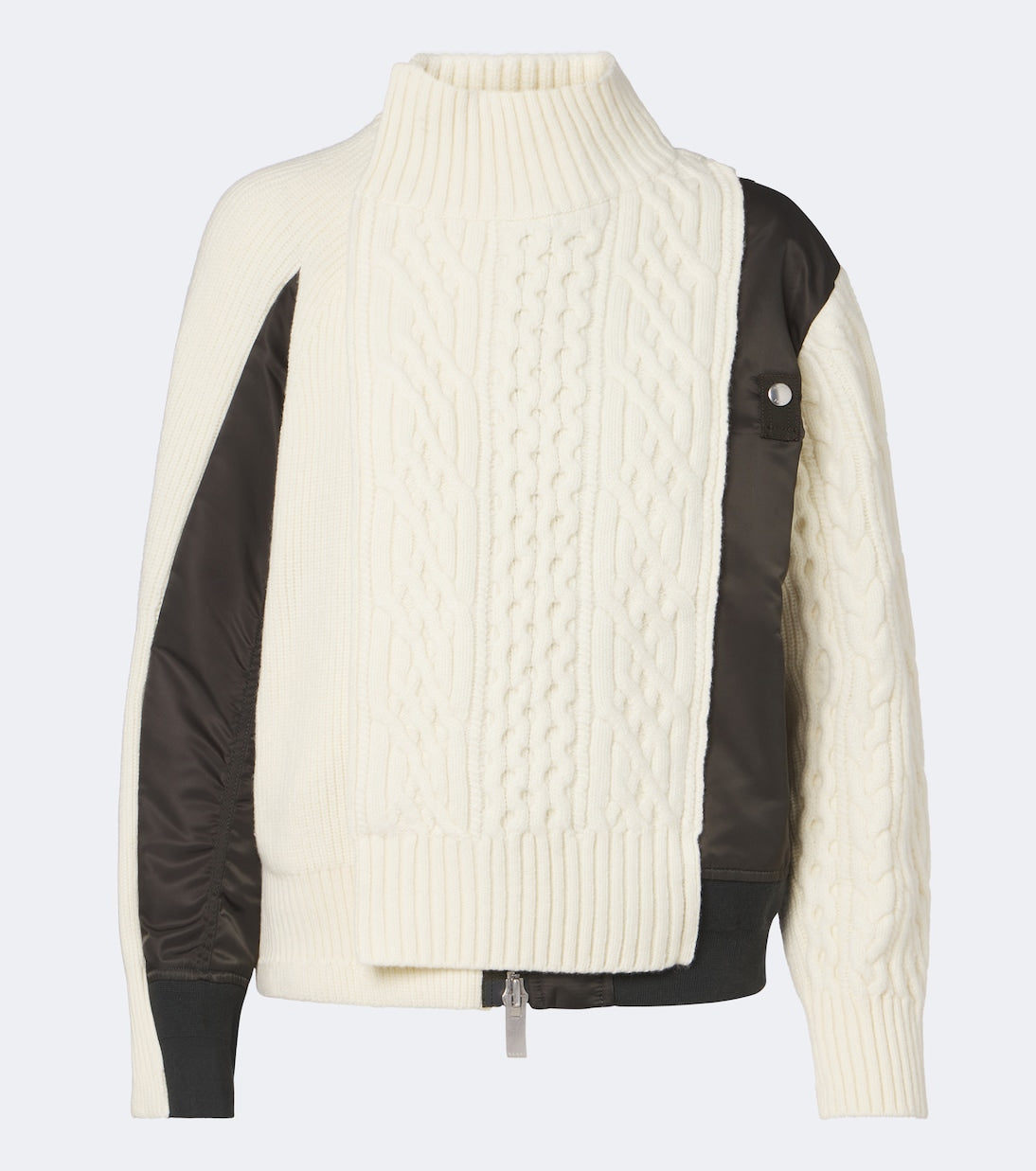Sacai - Paneled wool jacket