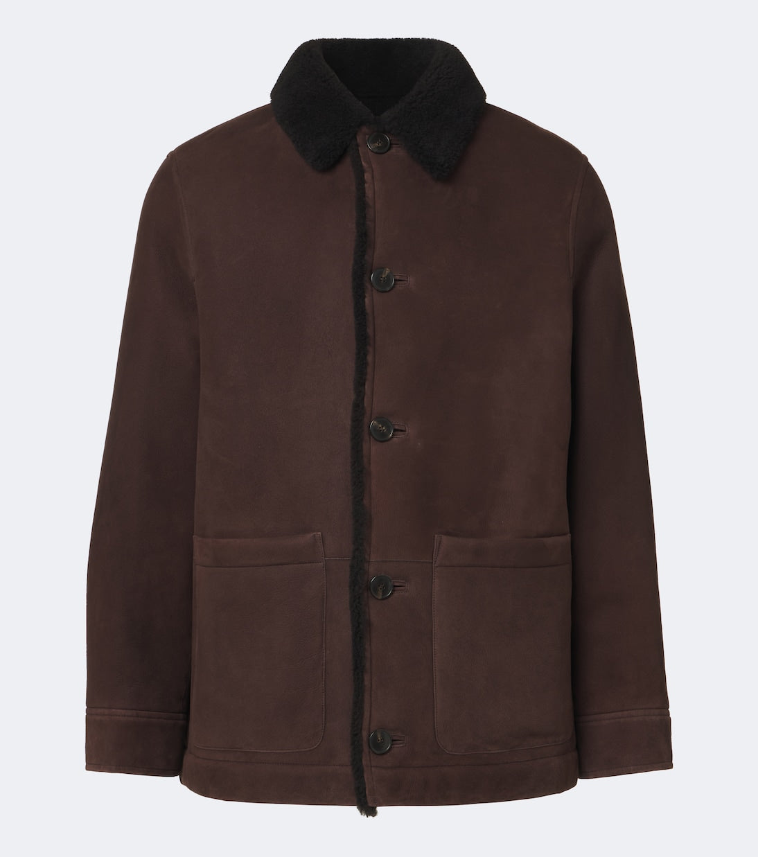 Yves Salomon - Shearling-lined suede jacket