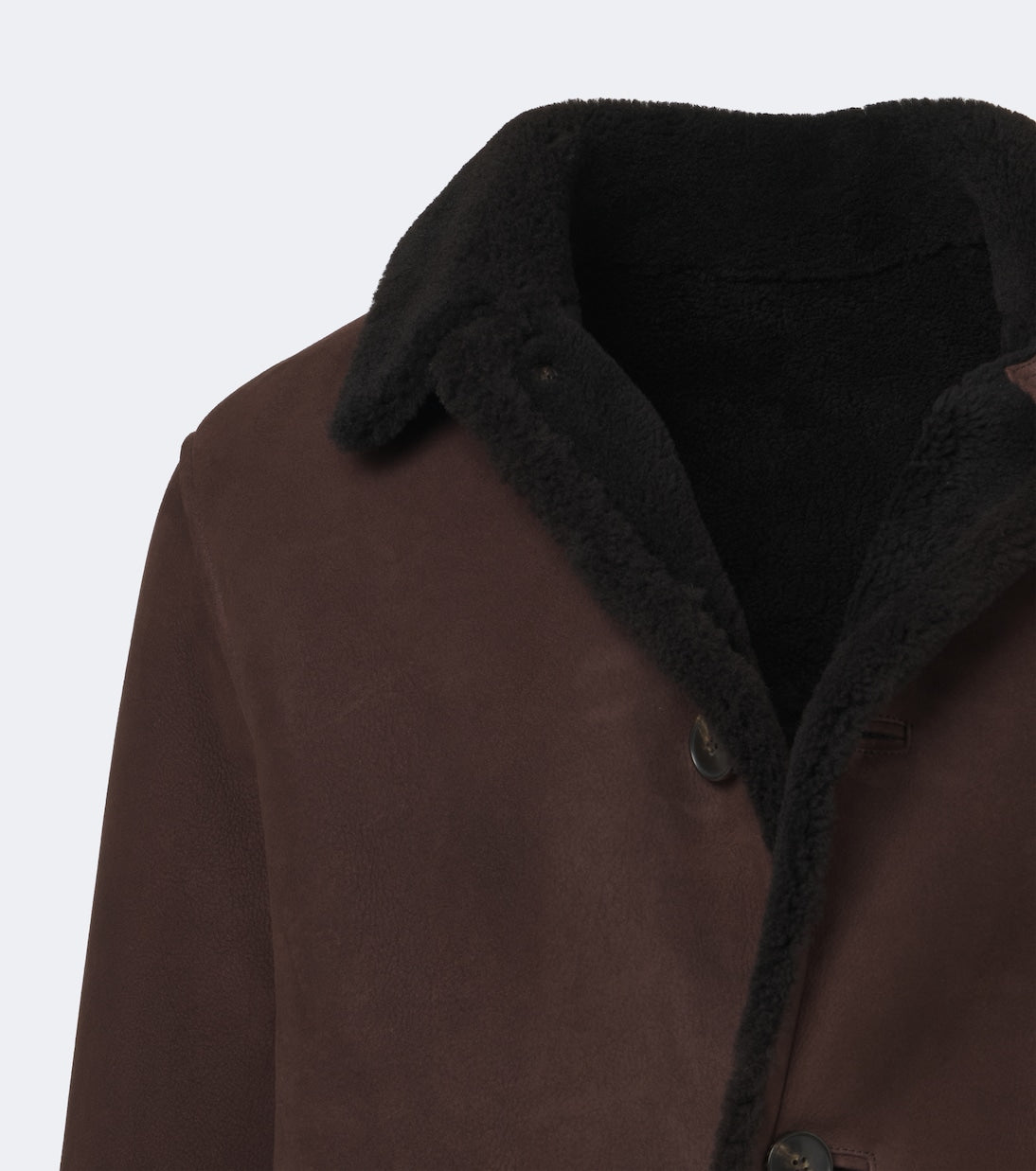 Yves Salomon - Shearling-lined suede jacket