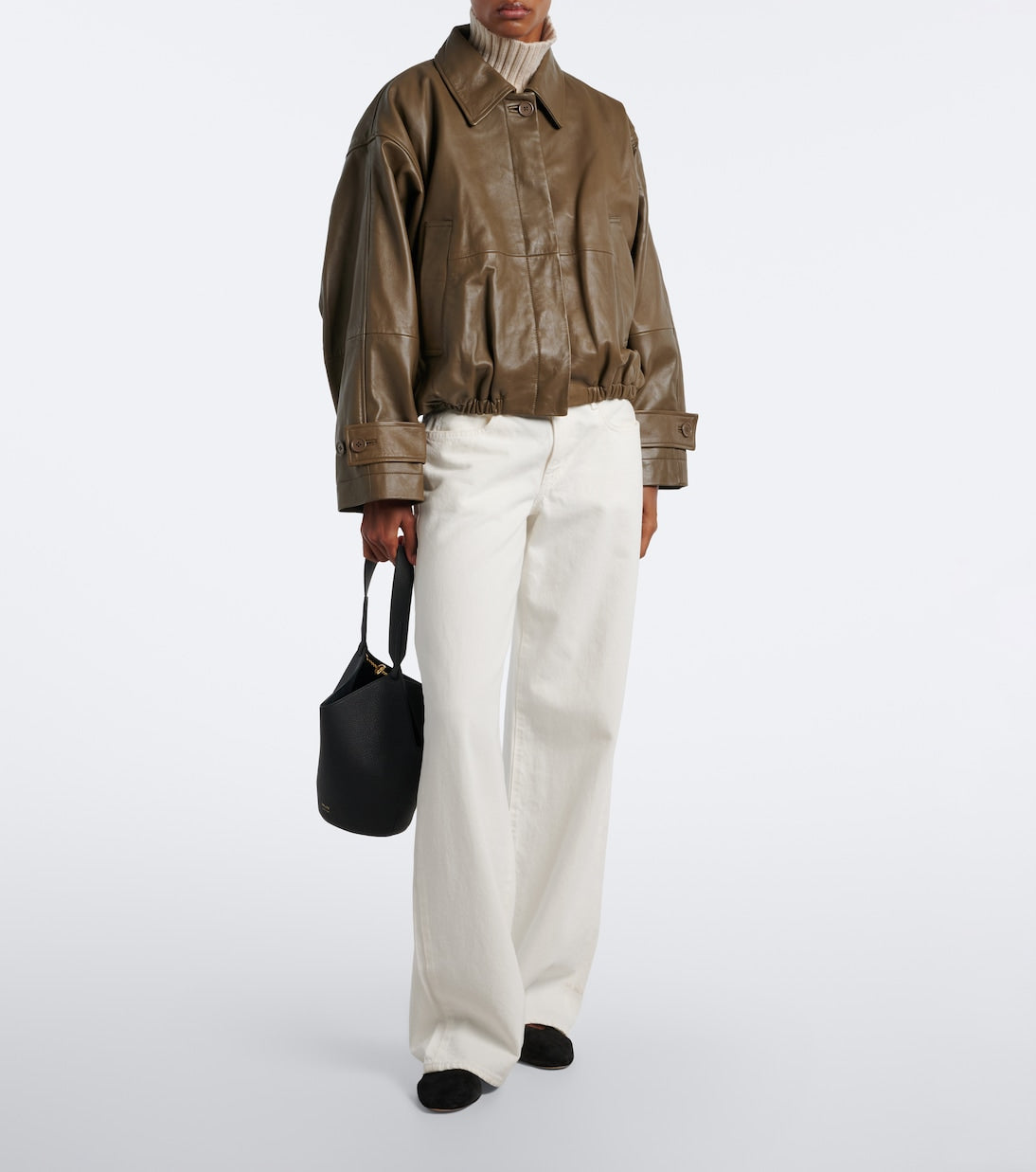 Róhe - Leather blouson jacket