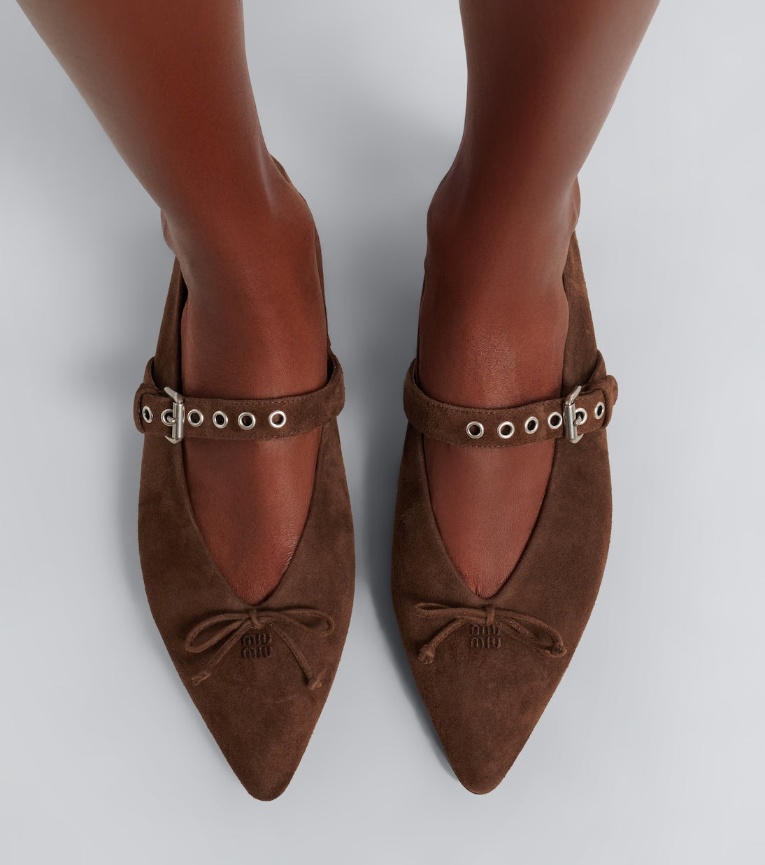 Miu Miu - Suede ballet flats
