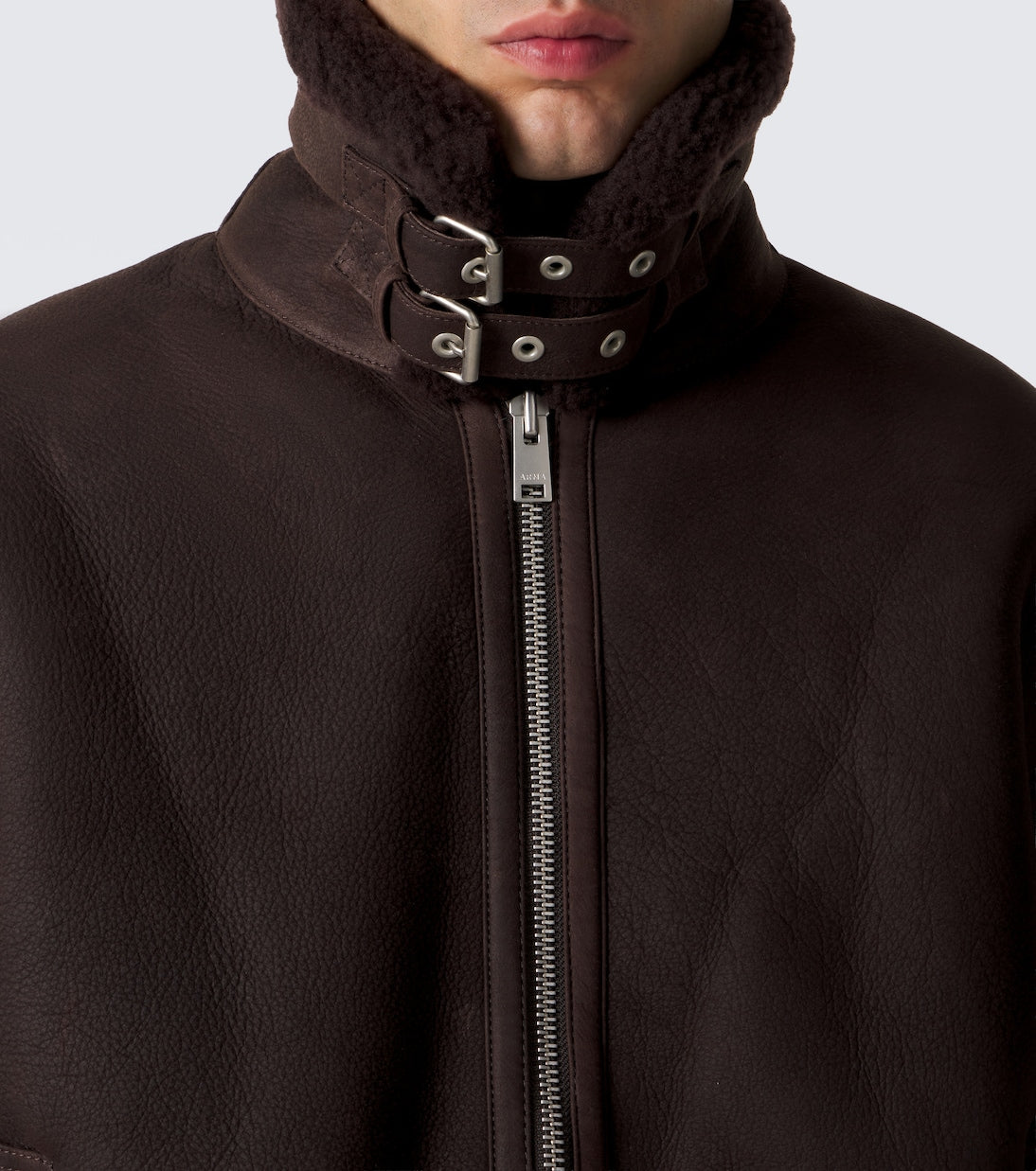 Arma - Sano shearling-lined leather jacket