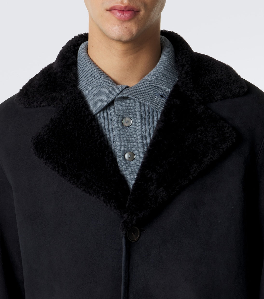 Arma - Bohdan shearling-lined suede coat
