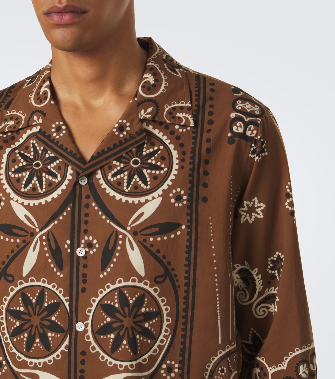 Bode - Printed cotton shirt