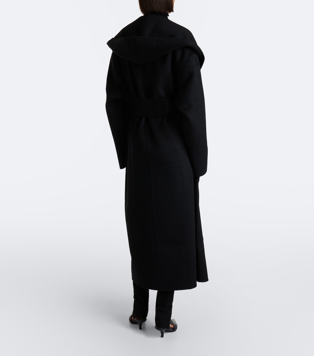 Toteme - Hooded wool wrap coat
