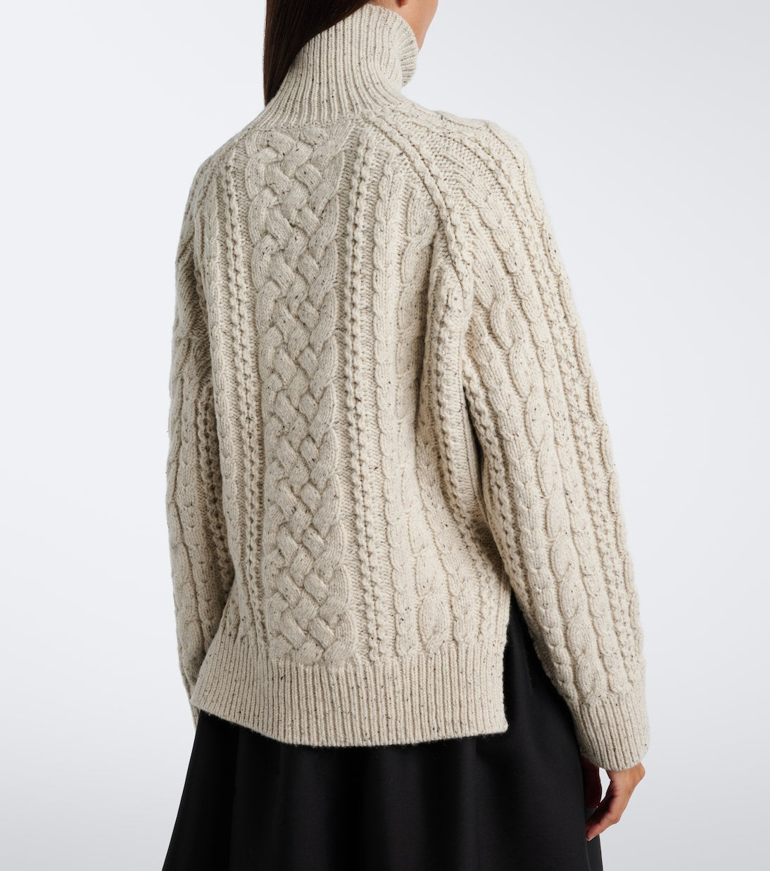 Toteme - Cable-knit wool turtleneck sweater