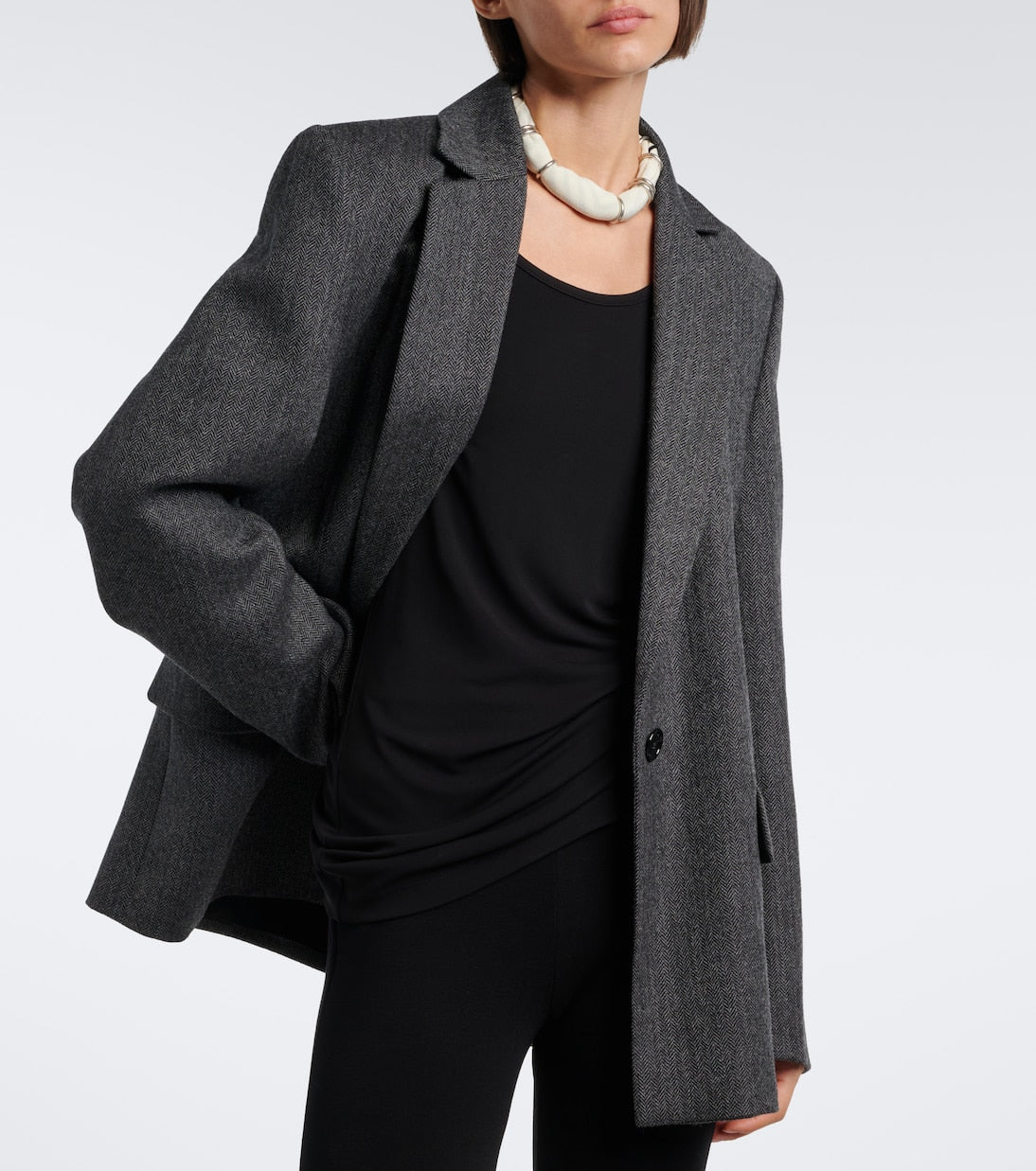 Toteme - Herringbone wool blazer