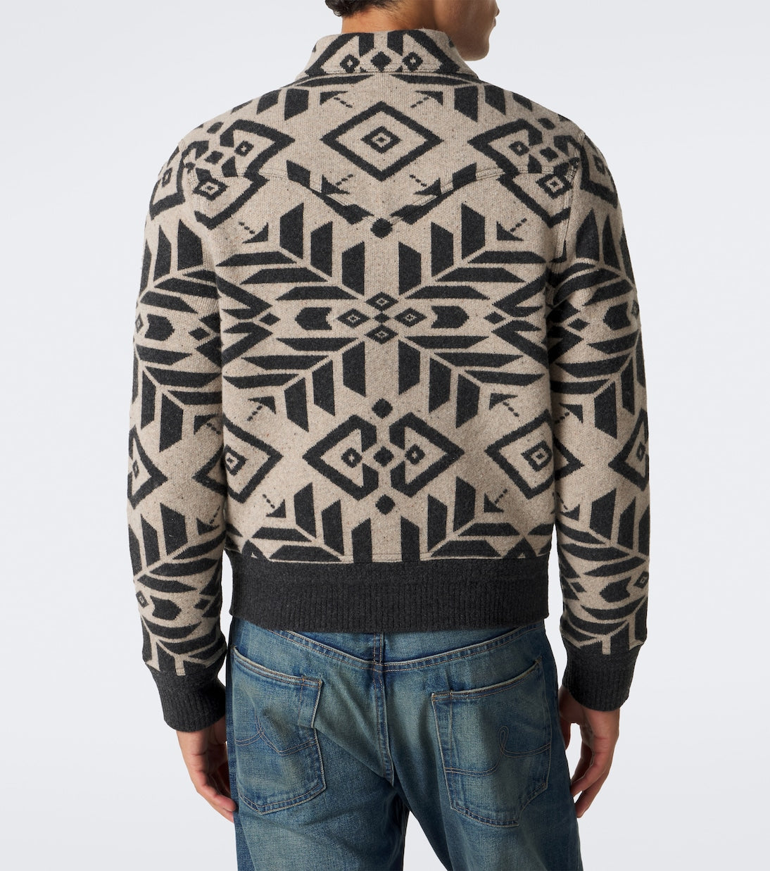 RRL - Wool jacquard blouson jacket