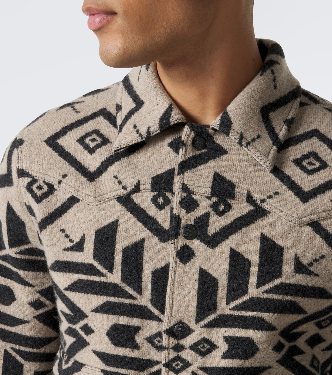 RRL - Wool jacquard blouson jacket