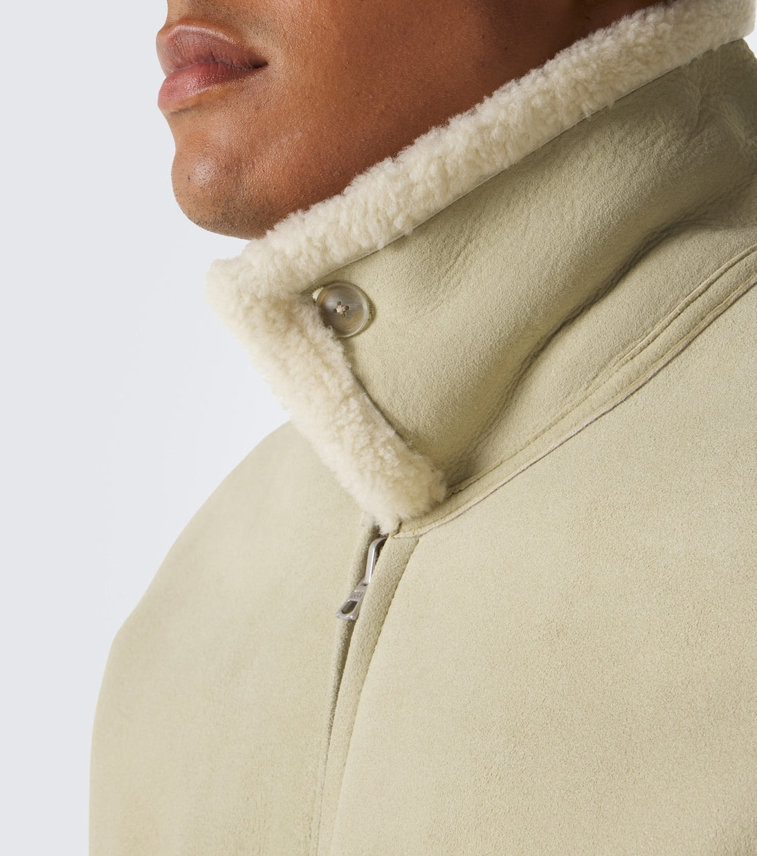 Auralee - Reversible shearling and leather jacket