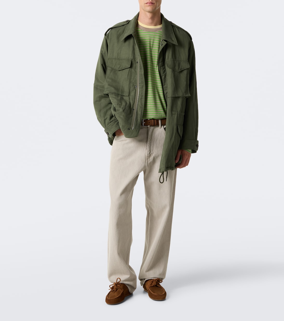 Auralee - Silk and linen field jacket
