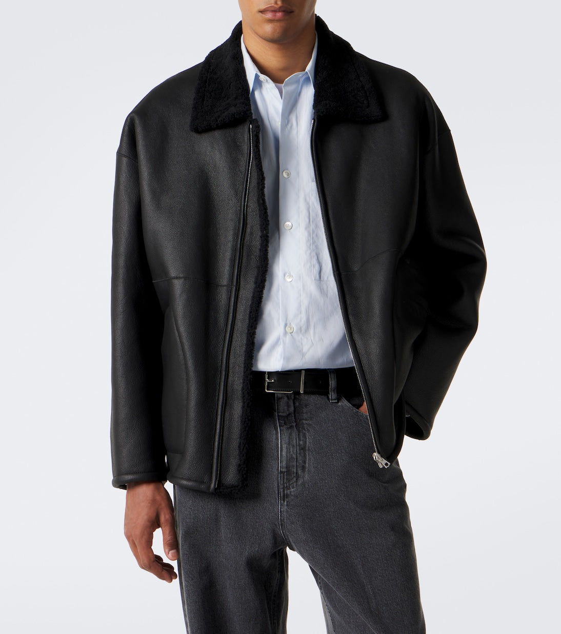 Auralee - Reversible shearling jacket