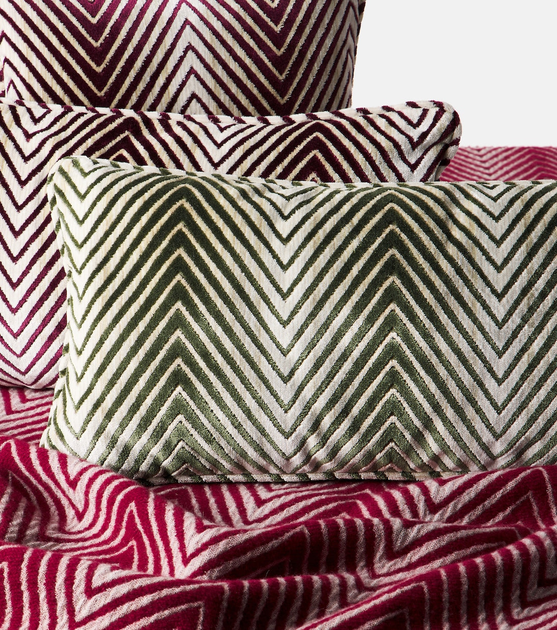 Missoni - Ziggy velvet cushion