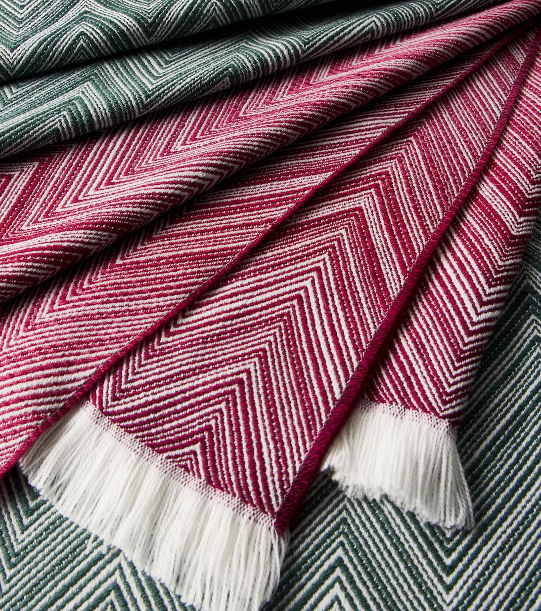 Missoni - Timmy Zigzag fringed wool throw