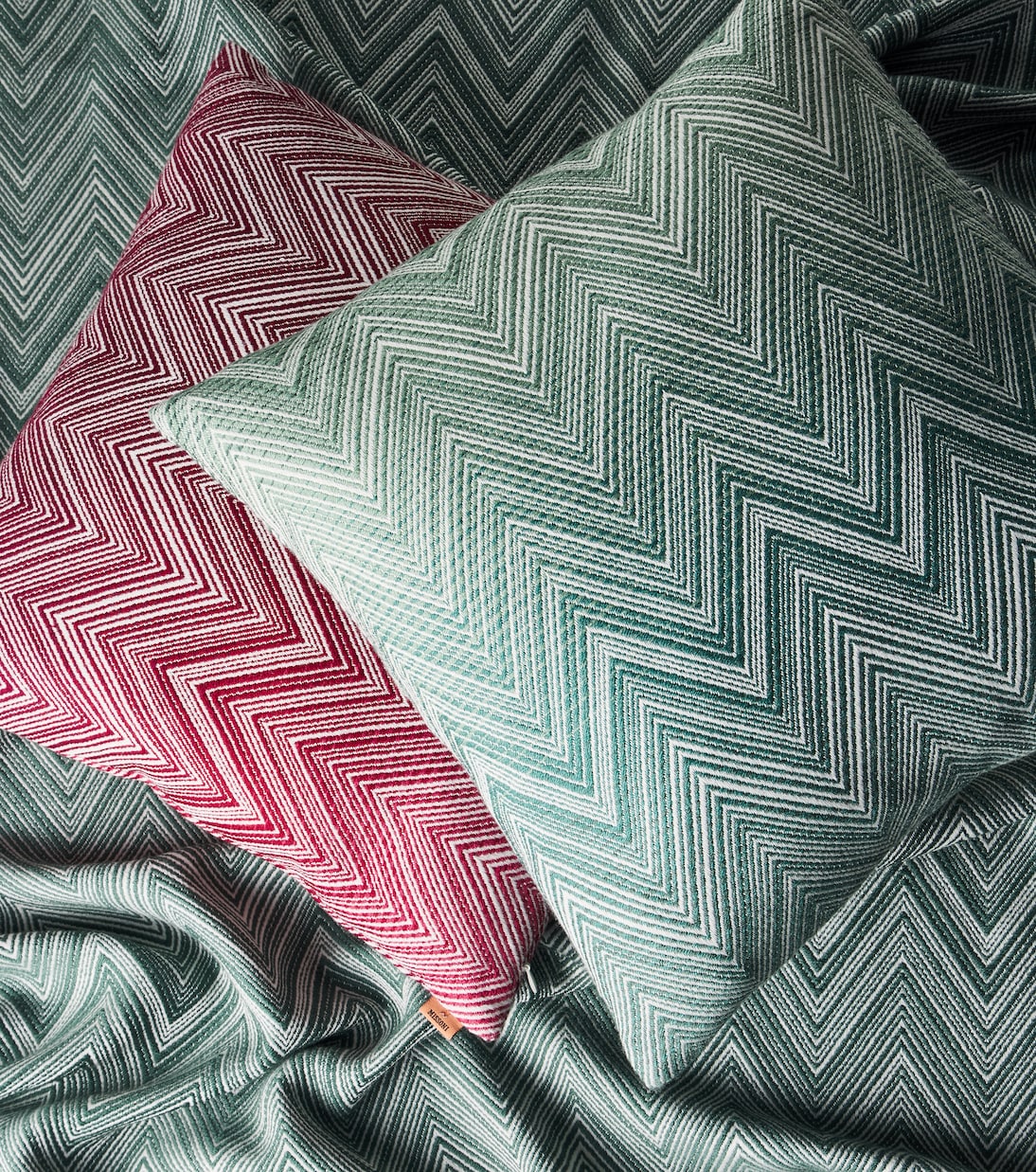 Missoni - Timmy Zigzag wool cushion
