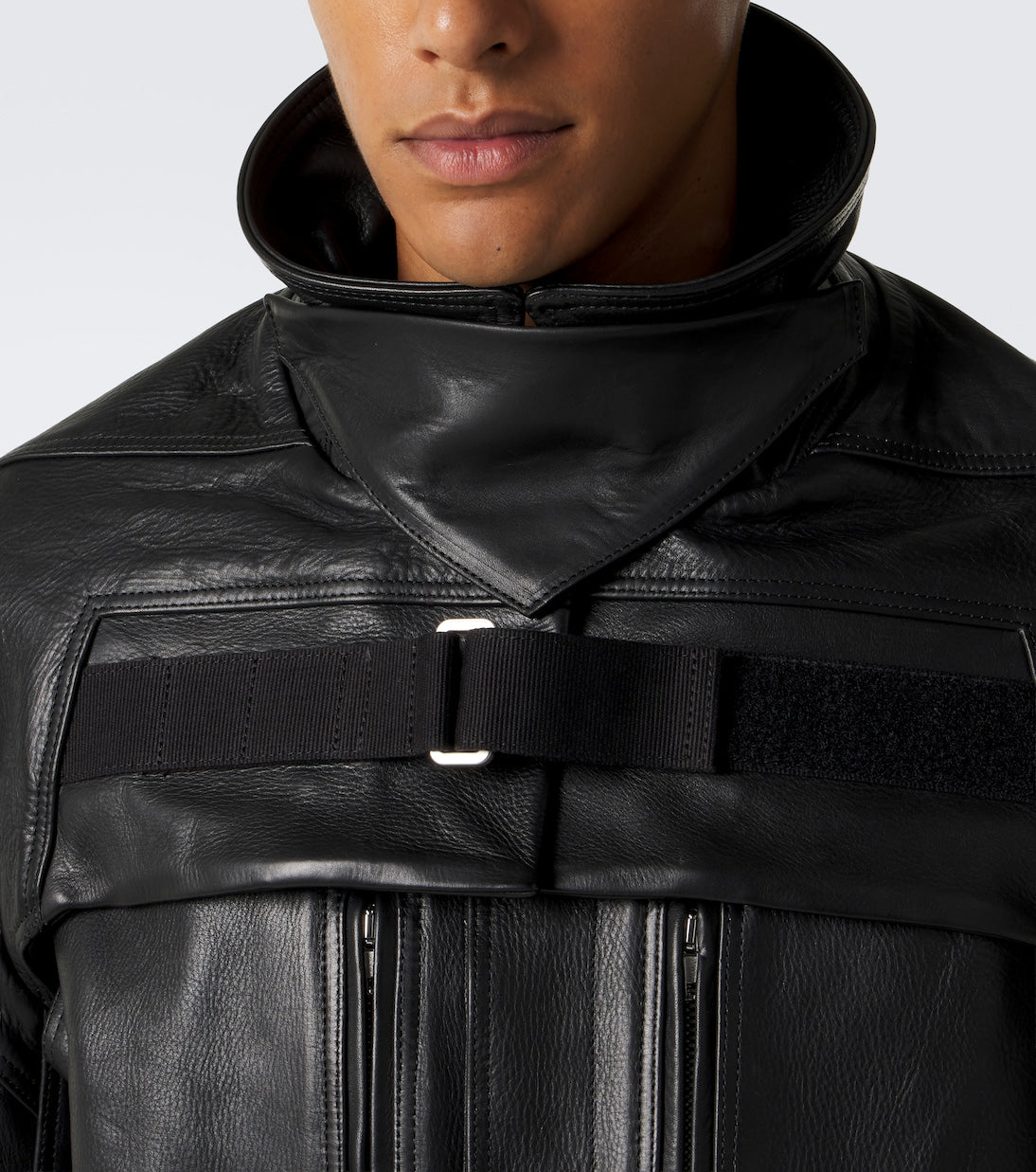 Rick Owens - Mac convertible leather jacket