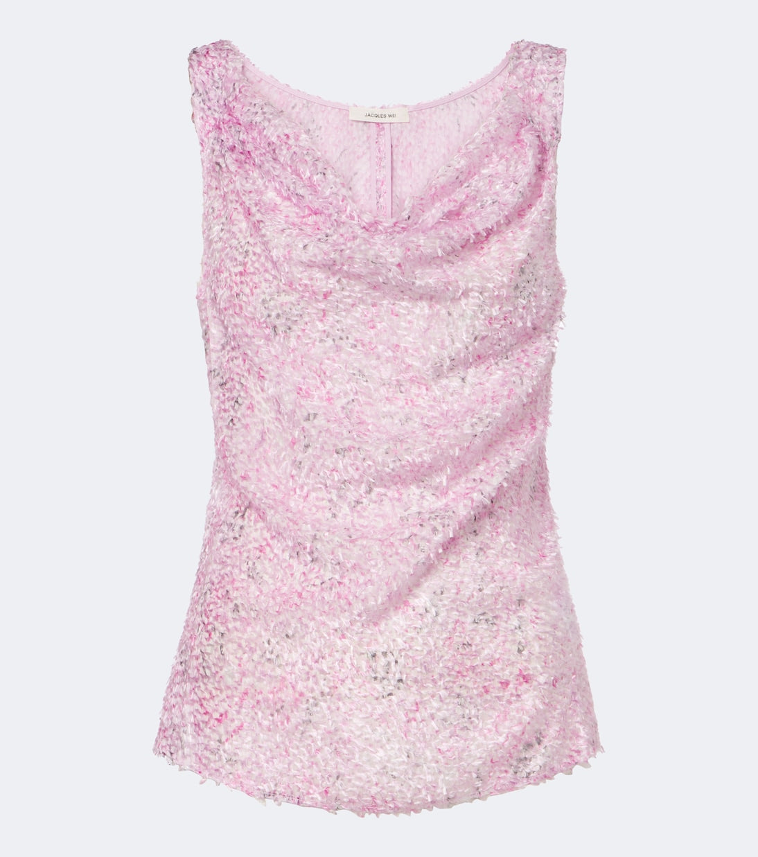 Jacques Wei - Draped fringed top