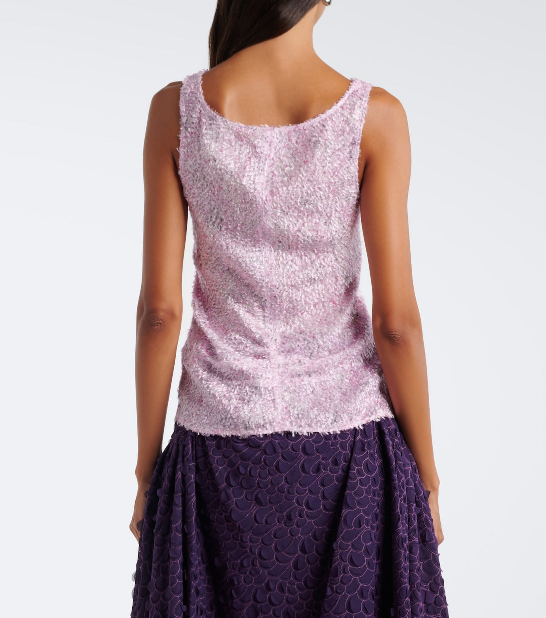 Jacques Wei - Draped fringed top