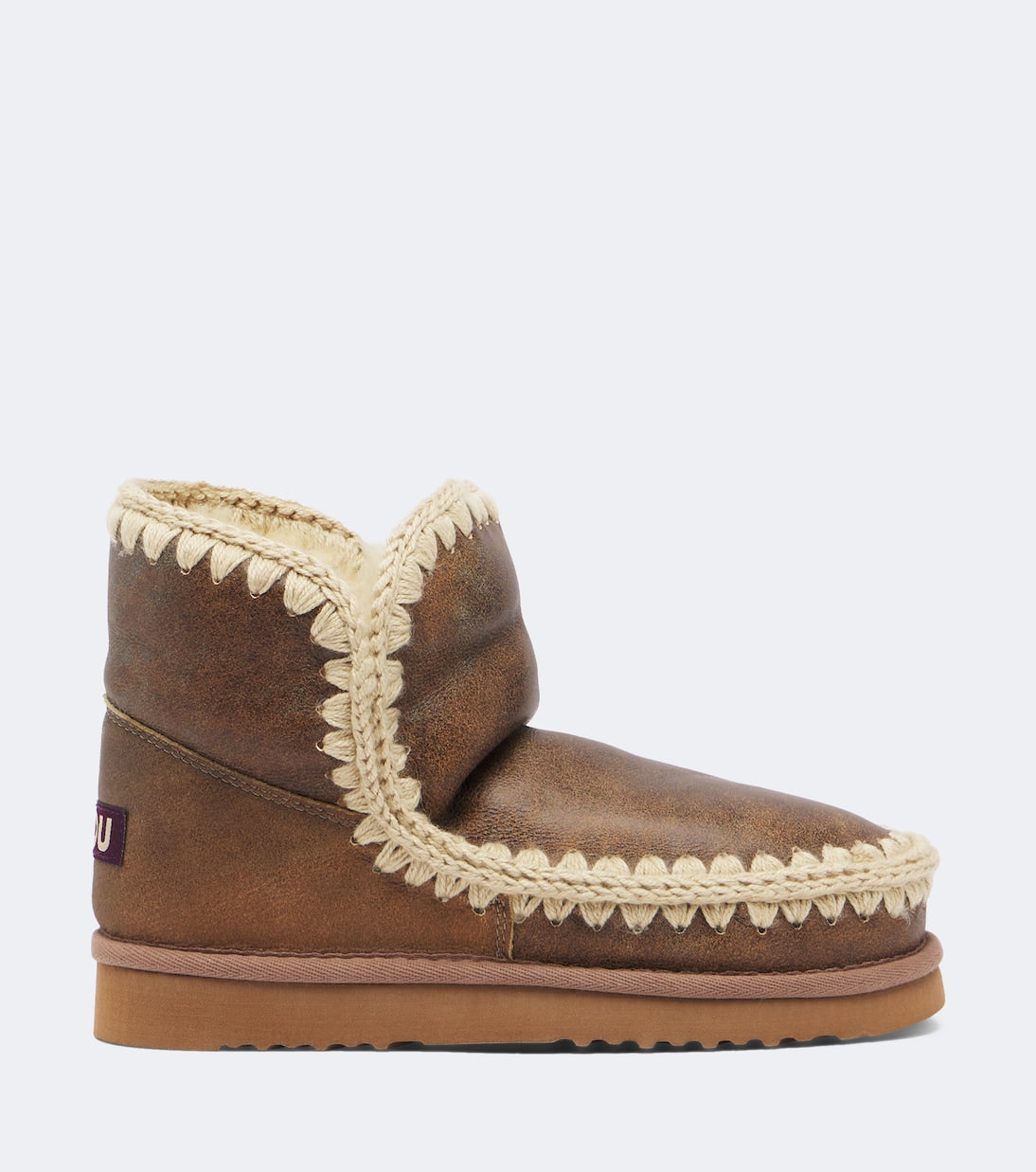 Mou - Shearling-lined leather ankle boots
