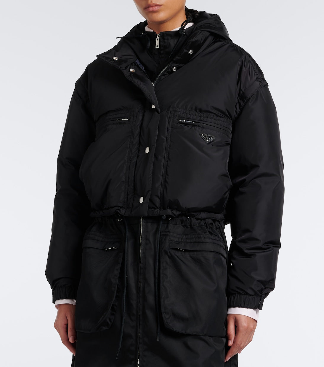 Prada - Re-Nylon cropped down jacket