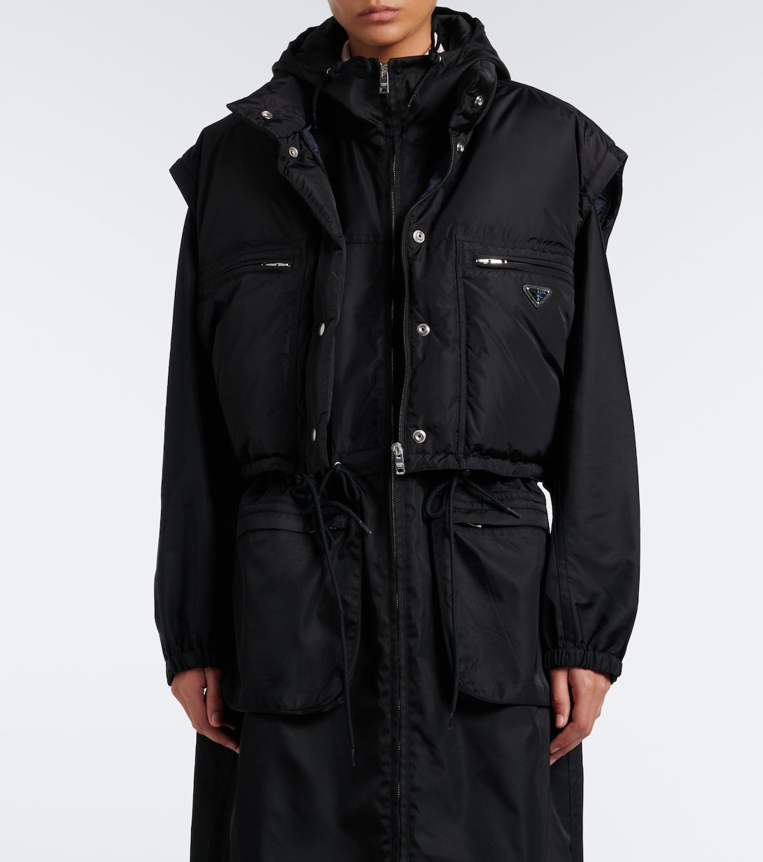 Prada - Re-Nylon cropped down jacket