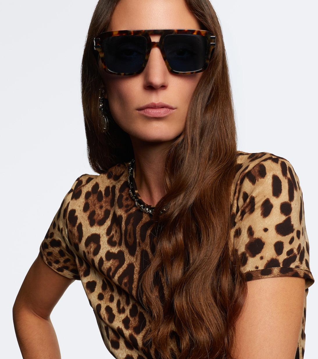 Dolce&Gabbana - DG Griffe rectangular sunglasses