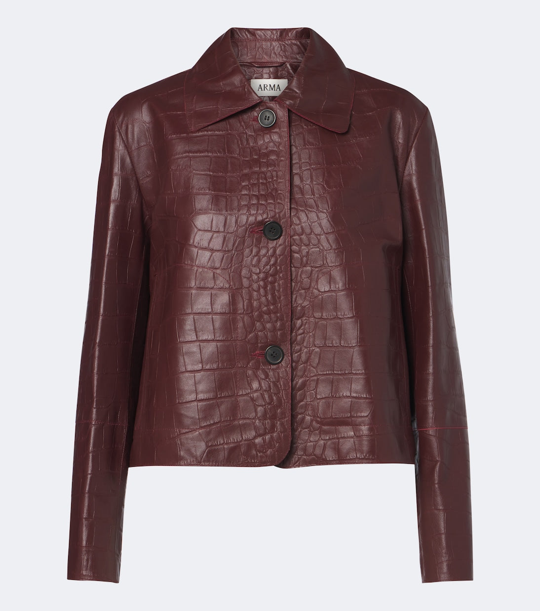 Arma - Emy croc-effect leather jacket